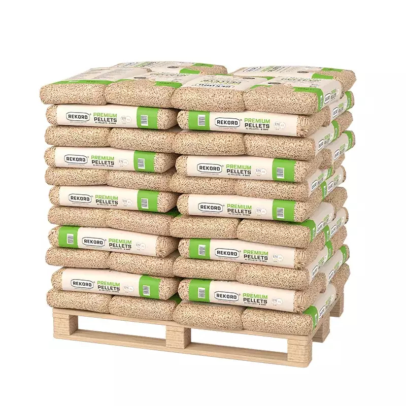 Premium REKORD Pellets A1, Sackware auf Palette (66 x 15 kg)